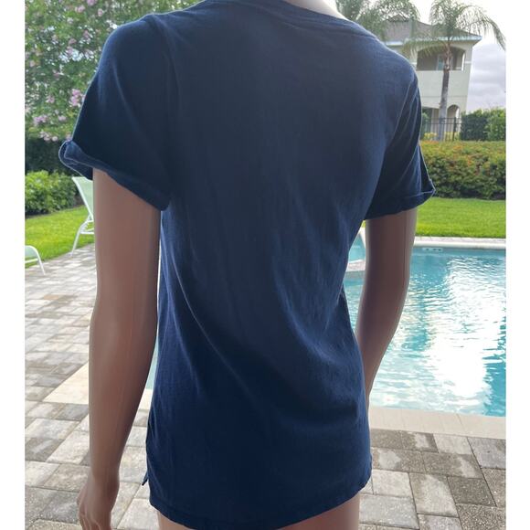 St John's Bay Blue T-shirt Women Sz XS Gently used - Picture 2 of 5